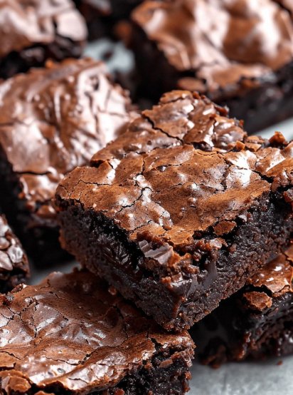 Dark Chocolate Fudge Brownies [40 Minutes] - Chasety